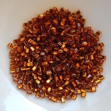 TOHO 11/o Triangle Beads 20 grams Silver Lined Smokey Topaz Seed Beads No. 34