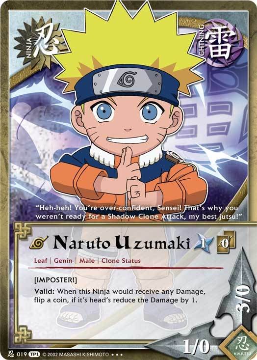 Naruto Uzumaki - N-019 - Super Rare - 1st Edition - Foil