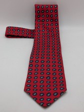 Vintage Brooks Brothers Makers Silk Neck Tie Red Blue Paisley Made USA Ivy Prep