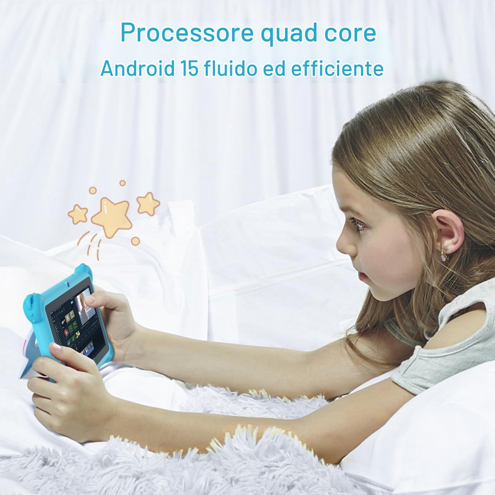 C idea tablet per bambini Android 15 7 pollici 1024 x 600 6 GB (3 3) RAM 32 GB foto 4