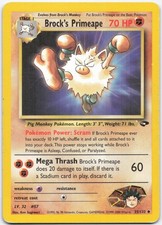 Brock's Primeape Normal U Gym Challenge 35 LP on eBay