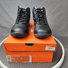 Nike The Overplay VII Basketball Shoes Black Dark Grey Sneakers Size 6.5 Youth