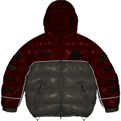 Supreme Fox Racing Shiny Down Puffer Jacket Red | eBay