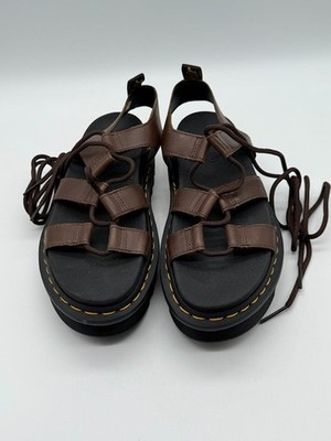 Dr Doc Martens Nartilla Gladiator Sandals Brown Womens Size