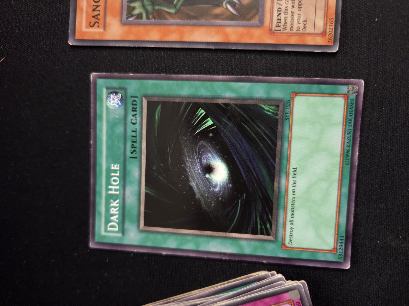 YuGiOh Dark Hole SYE-026 Super Rare Booster Pack Card