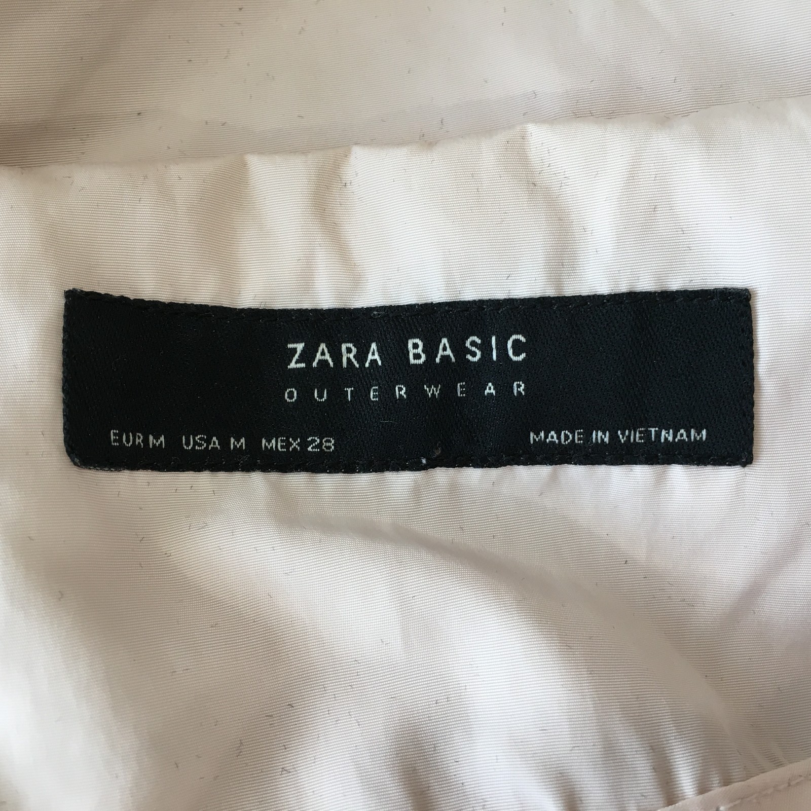 ZARA Basic Light Pink Zip Pockets Lightweight Hoo… - image 2
