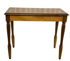 Maple Tone Wood Piano Bench Storage Seat Turned Legs Vintage Lift Top