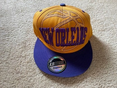 KB Ethos Premium Headwear New Orleans Basketball Snapback Hat