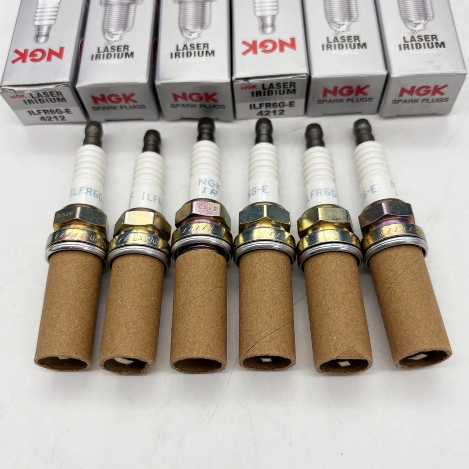 6 pc 6 x NGK Laser Iridium Plug Spark Plugs 4212 ILFR6G-E 4212 ILFR6GE Tune Up - Изображение 2 из 4
