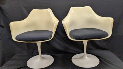 Vintage Drudi Tulip Style by Rudi Bonzanini 2 Chairs Mid-Century Retro Italy