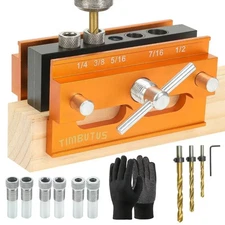 Centering Doweling Jig Kit - Adjustable Width Dowel Jig Kit for Straight Hole...