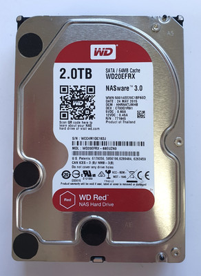 Western Digital 2TB WD20EFRX NASware 3.0 HDD 3.5'' Festplatte Red