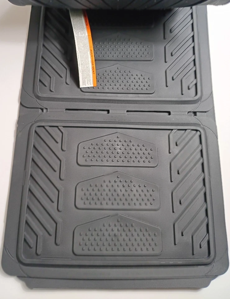 NEW SET OF 4 ORIGINAL BLACK JEEP FLOOR MATS PLASTICOLOR FRONT & REAR WEATHER PRO - Imagem 3 de 4