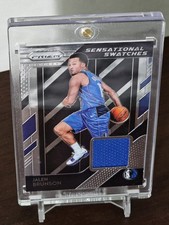 2018-19 Panini Prizm - Sensational Swatches Jalen Brunson RC #76, PLAYR WORN JSY