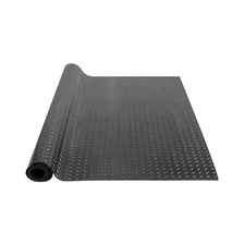 Uimoso Diamond-Plate Rubber Flooring Roll 3mm x 4ft x 15ft Garage Floor Mat SBR
