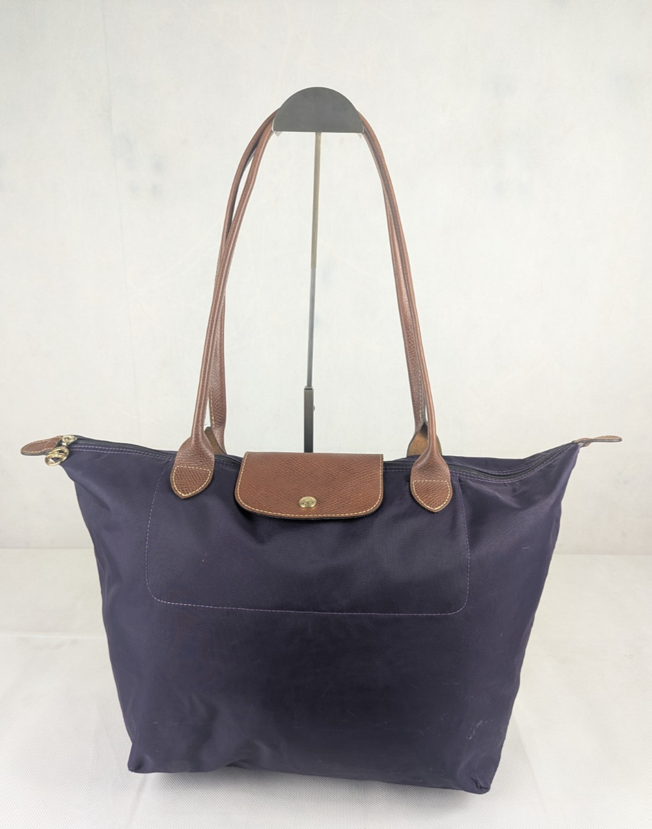 Longchamp Le Pliage Nylon Tote Bag Purple - Foldable Lightweight
