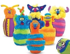 Melissa  Doug Monster Bowling. 6 Wacky Plush Pins 1 Silly Ball and Bag