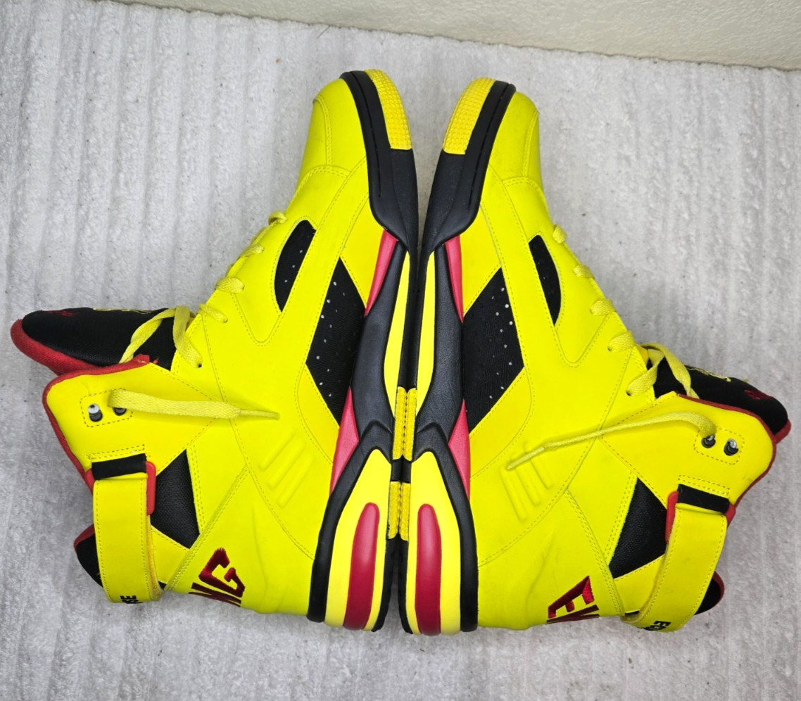 PATRICK EWING size 16 Eclipse Blazing Yellow/Red/… - image 3