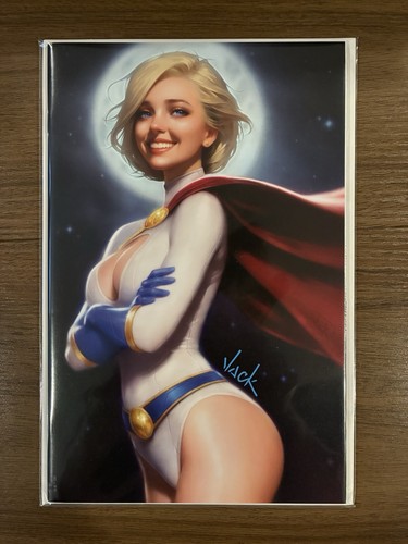 POWER GIRL SPECIAL #1 WILL JACK SIGNED COA EXCLUSIVE Virgin VARIANT NM
