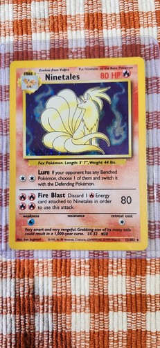 Ninetales 012/102 Base Set Holo rare