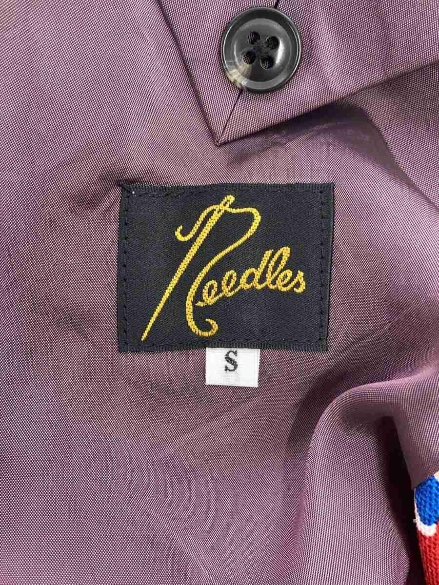 Needles Tailored Jacket S Polyester Red Floral Pa… - image 3