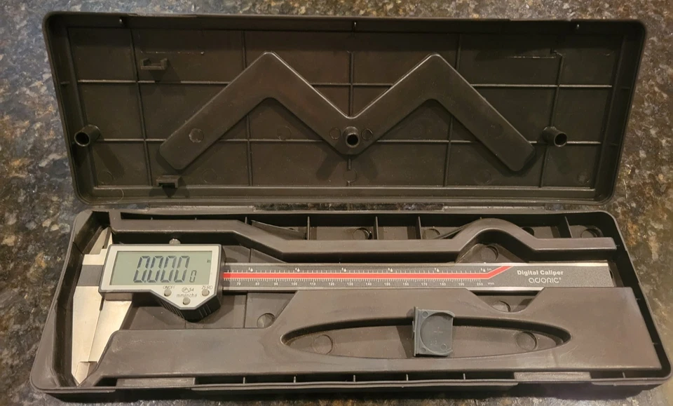 Pinza digital Adoric 8" 200 mm herramienta de medición precisión extrema con estuche Foto 3 de 4