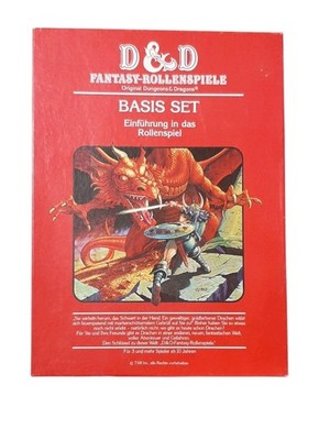 Dungeons Dragons Fantasy Rollenspiel Basis Set DnD Pen Paper Deutsch Vintage