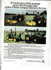 Original 1981 John Deere Compact Diesel Magazine Ad