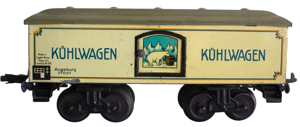 1930's Karl Bub (KBN) 0-gauge "Kuhlwagen" Tin Lithographed Freight Car - Image 2 of 4