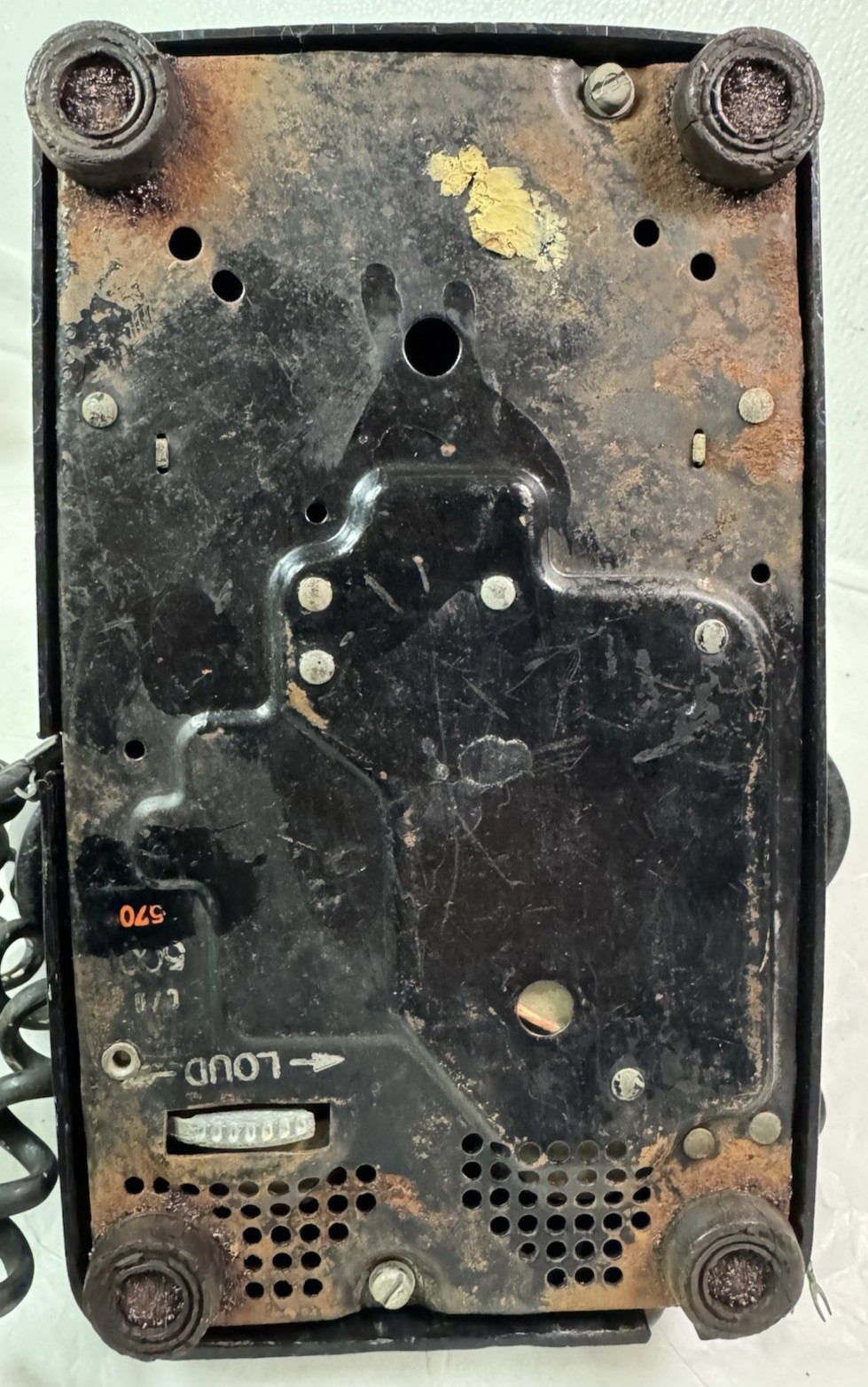 Vtg Bell System Western Electric 500 DM Black Rotary Dial Desk Telephone