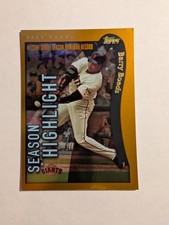 2002 Topps Barry Bonds Giants #336 Season Highlight Home Run Record