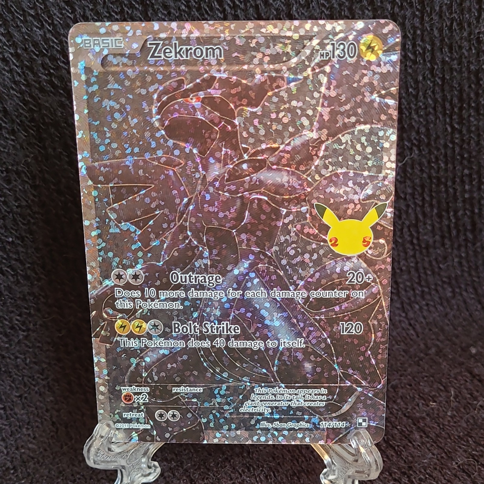 Zekrom 114/114 Celebrations Classic Collection Holo Pokémon Card NM