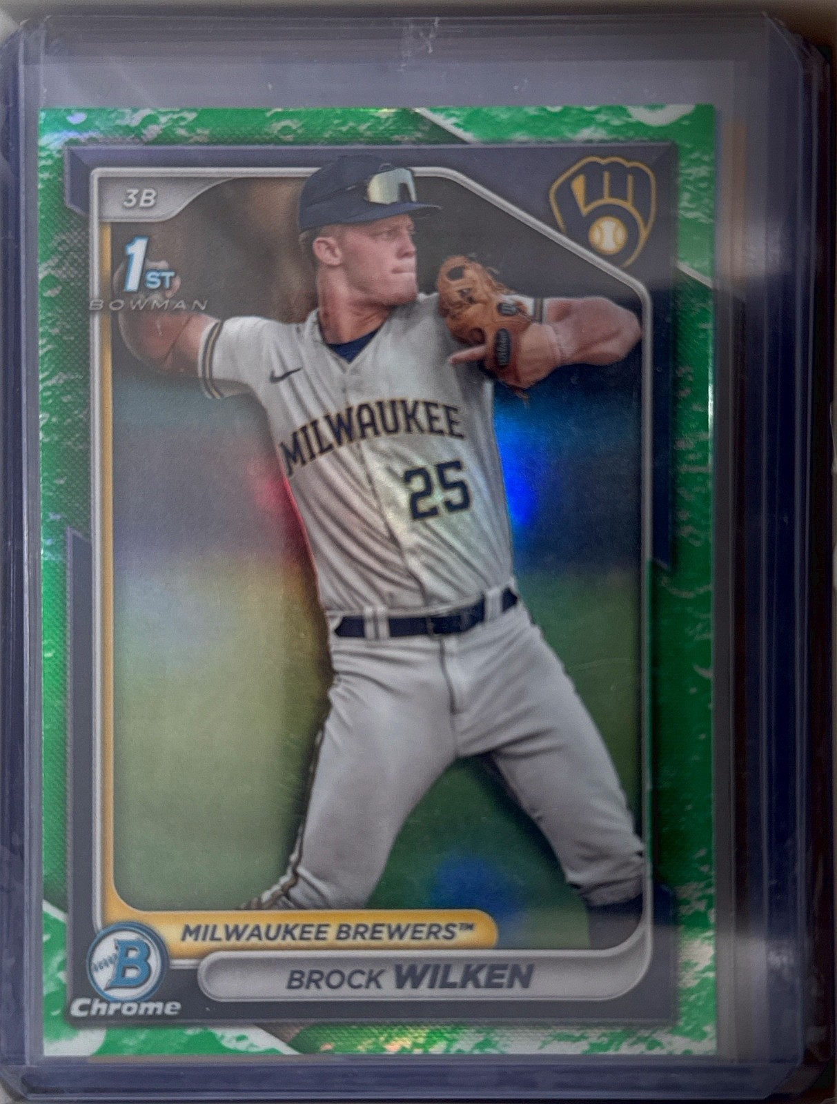 2024 Bowman - Chrome Prospects - Lunar Glow - Brock Wilken (RC) #BCP86