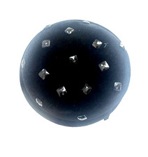 Vintage Flechet Black Felt Pillbox-Style Hat French Made Mod Sculptural Cocktail