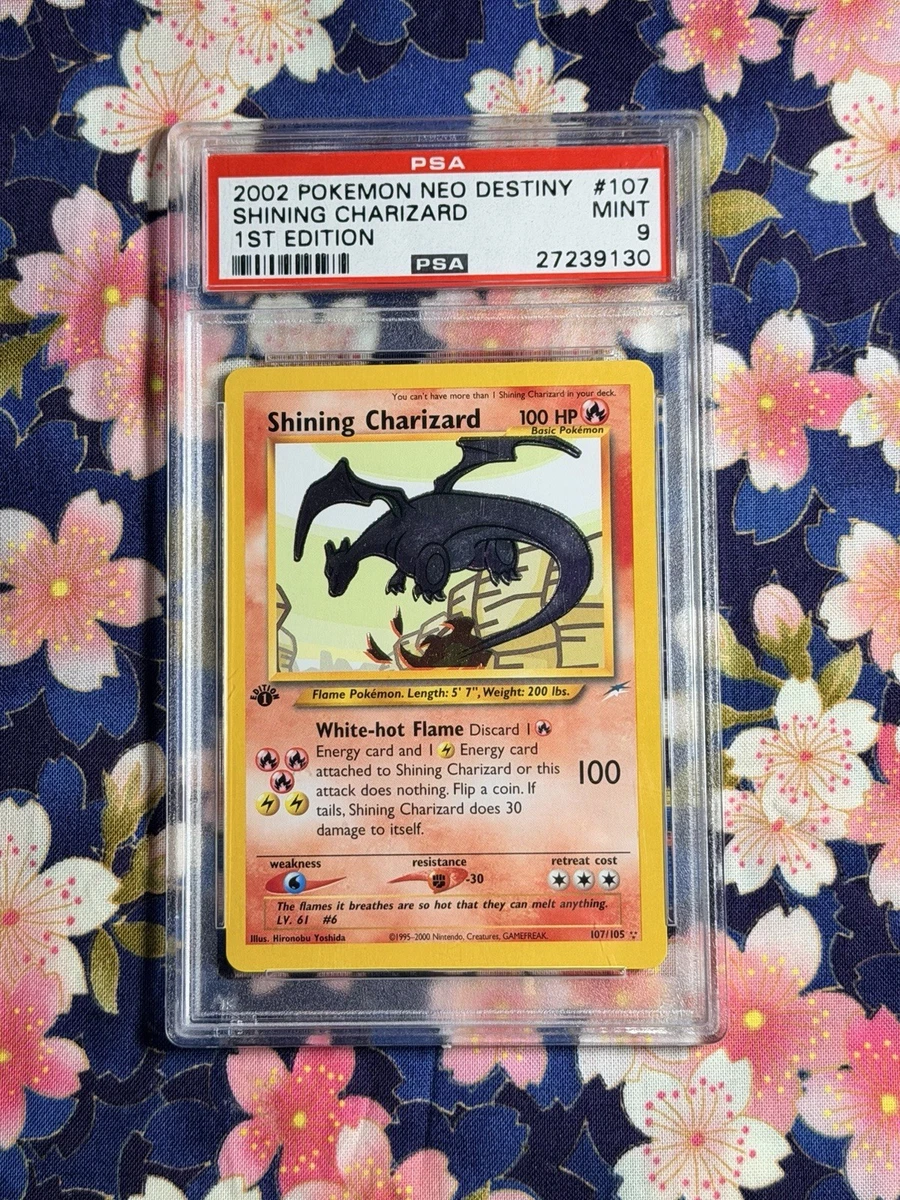 Fire Charizard Pokémon TCG Neo Destiny Individual Collectible Card