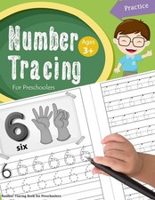 Number Tracing Book for Preschoolers: Number tracing books for kids ages 3-5,Num