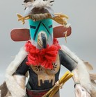 Feathered Kachina Style Figurine on Wood Base — photo 5