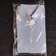 Vintage BROOKS BROTHER'S MAKERS Classic Blue Oxford Shirt USA Made 16-32