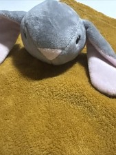 Security Blanket Lovey Brown Bunny Plush Baby Lila Jack Gray