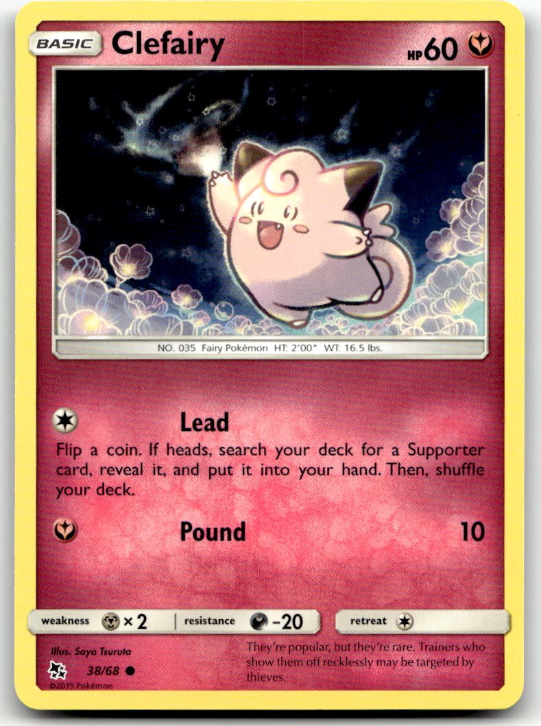 Clefairy (38) Common Hidden Fates 38/68 NM