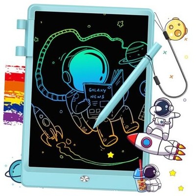  LCD Writing Tablet, Doodle Board Toys 11''W x 7.5''H Delightful Dolphin Blue