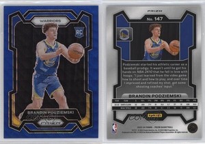2023-24 Panini Prizm Blue Wave Prizm Brandin Podziemski #147 Rookie RC