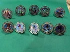 Vintage 90s Bandai Mighty Morphin Power Rangers Spin Fighters Spinners SET OF 10