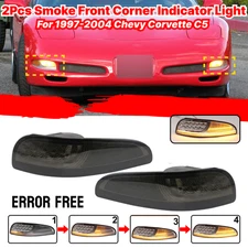 Corner Sequential LED Turn Signal Parking Light DRL For 97-04 Chevy Corvette C5