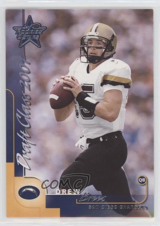 2000 Leaf Rookies & Stars Draft Class 2001 Drew Brees #302 0p7