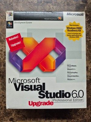 Microsoft Visual Studio 6.0 6 Professional Upgrade 659-00392 FULL Version RETAIL