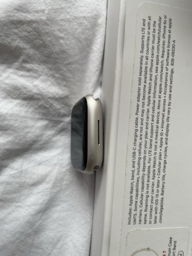 Apple Watch Series 7 41mm Aluminium Case with Sport Band - Starlight GPS + LTE - Zdjęcie 5 z 13