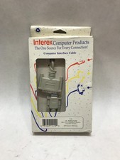 NIB Interex I-14a 6FT Modem Cable IBM/AT To Hayes Modem DB9 to DB25 - DW