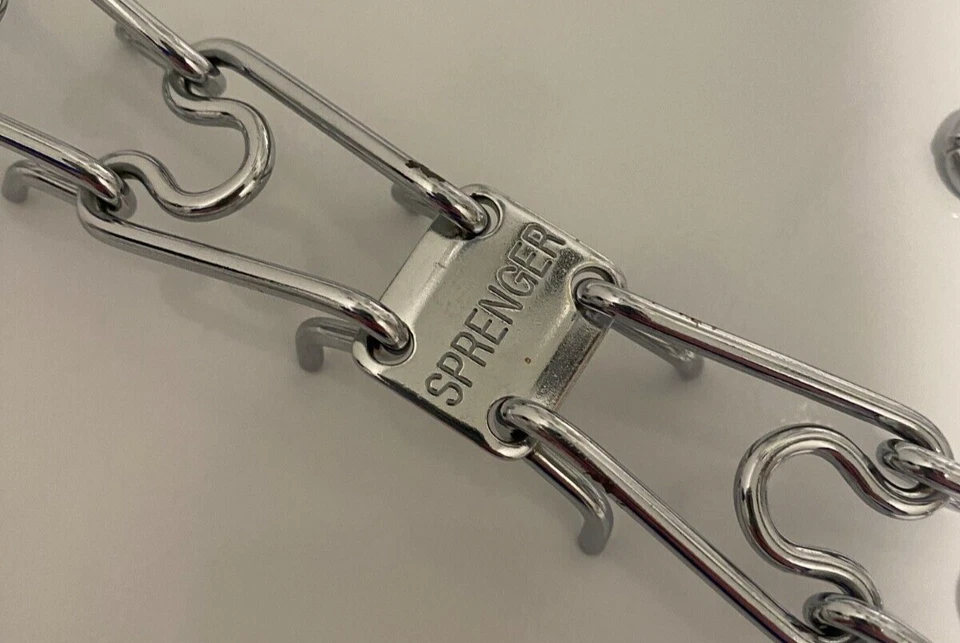 Made in Germany Herm Sprenger Prong Polished Chrome Dog Collar 22" - Image 2 of 4