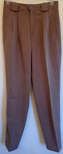 CabinCreek Women’s Work/Casual Pants Heather Brown Sz8 Zip Side Elastic Pockets
